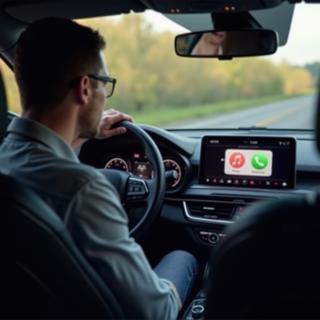 Apple CarPlayが接続されていますが、音が出ません