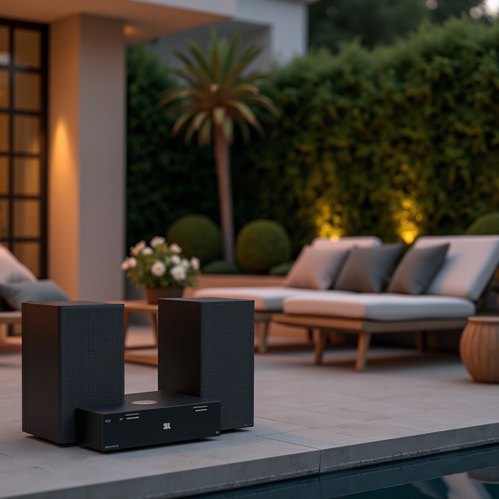 amplifikatörlü jbl dış mekan hoparlörleri