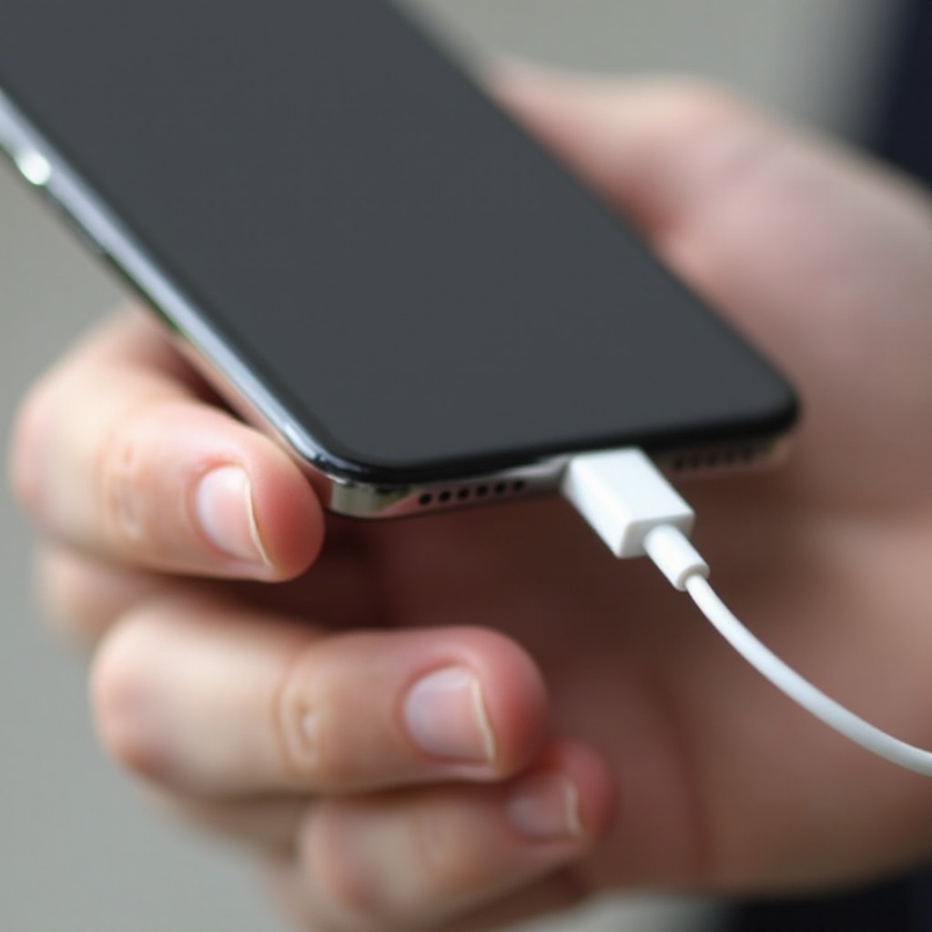 Mengapa charger saya hanya masuk setengah ke dalam ponsel saya?