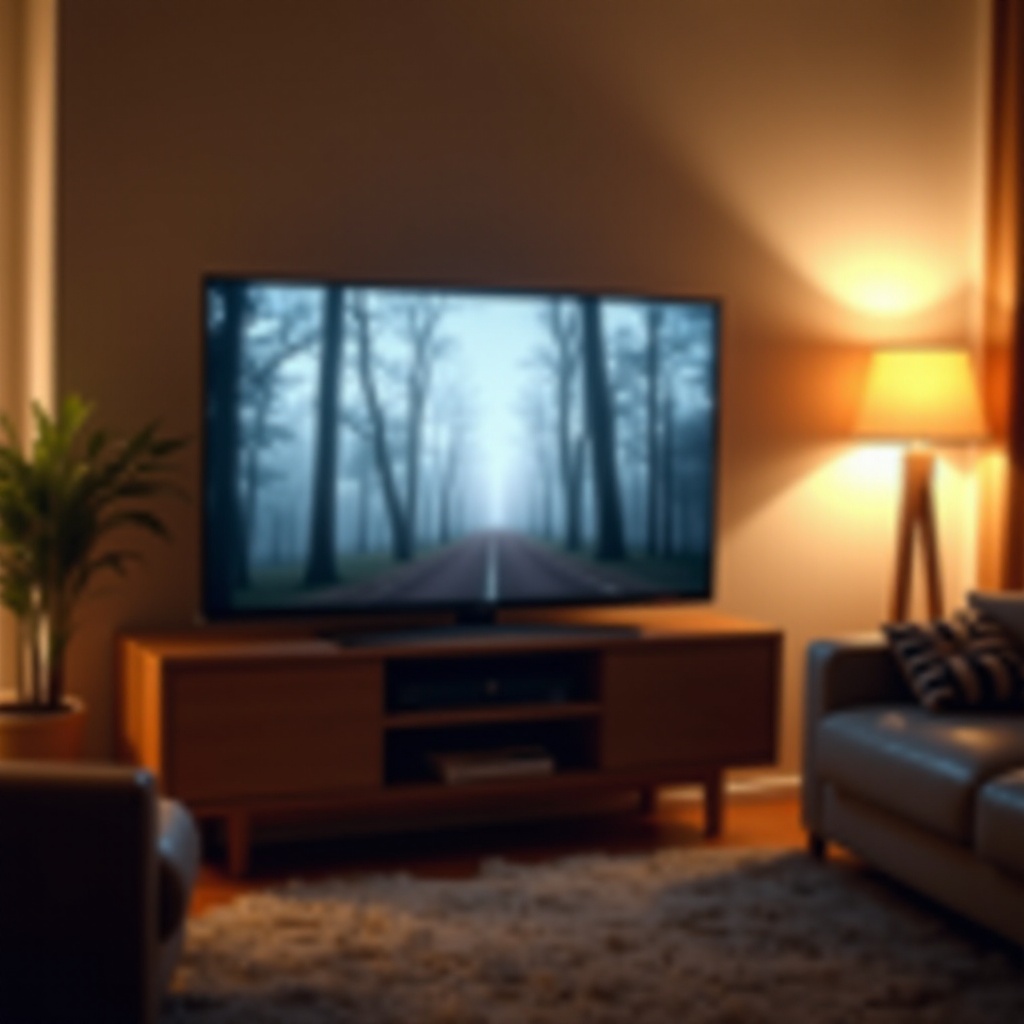 TV onn 32 inci macet dalam mode foto