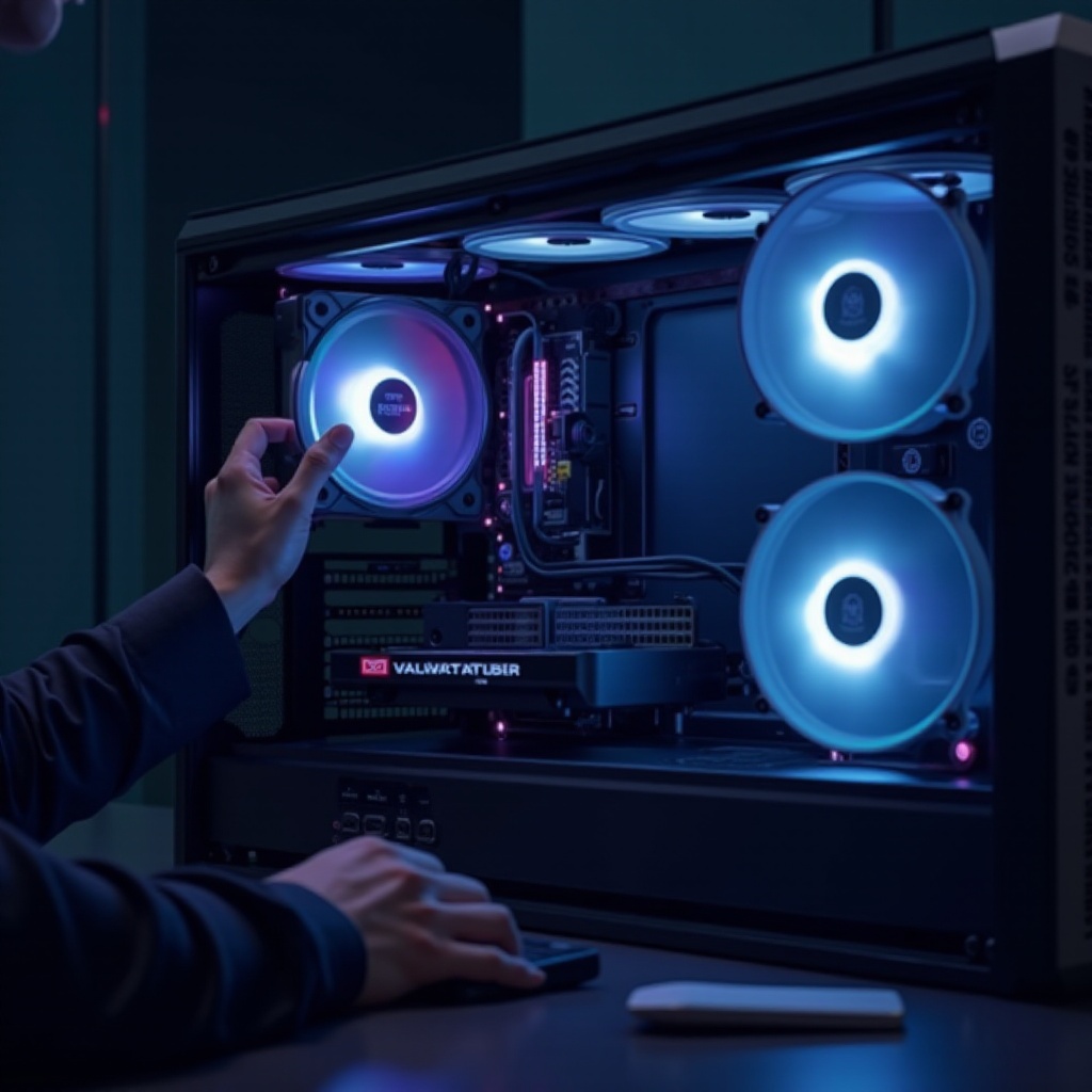 kipas gpu berputar tetapi tidak ada tampilan