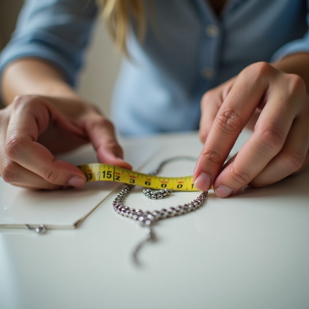 cara mengukur kalung untuk dijual