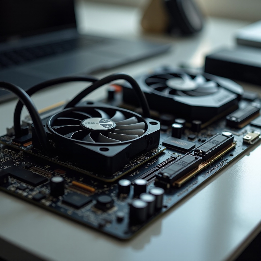 GPU 팬은 회전하지만 화면이 없음