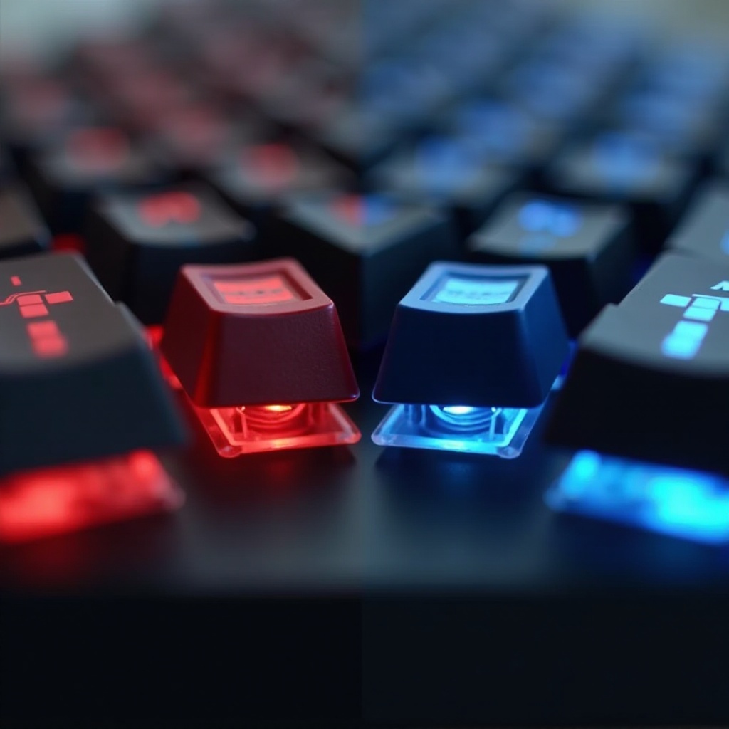 빨간 스위치 대 파란 스위치