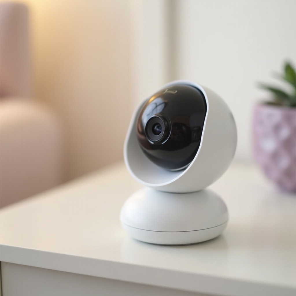 베이비센스 카메라가 소음을 내고 있습니다