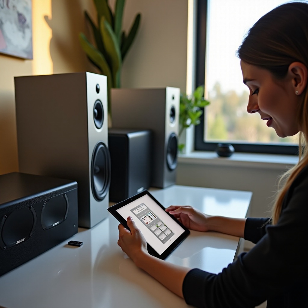 koneksi speaker bose