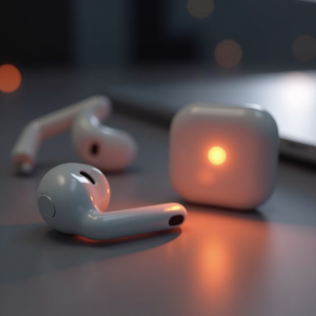 lampu berkedip oranye AirPods