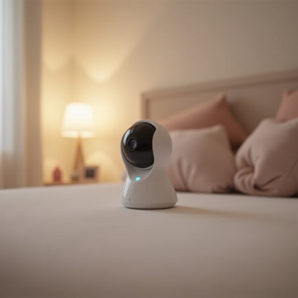 ベビーセンスカメラが音を立てている